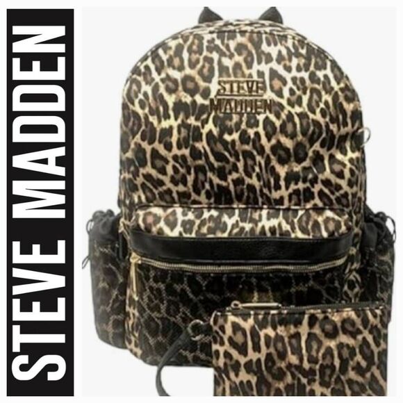 Steve Madden Handbags - Steve Madden BJana Leopard Backpack